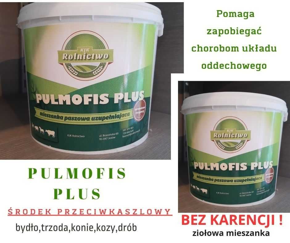 Pulmofis Plus - na KASZEL i układ pokarmowy drobiu, trzody, krów