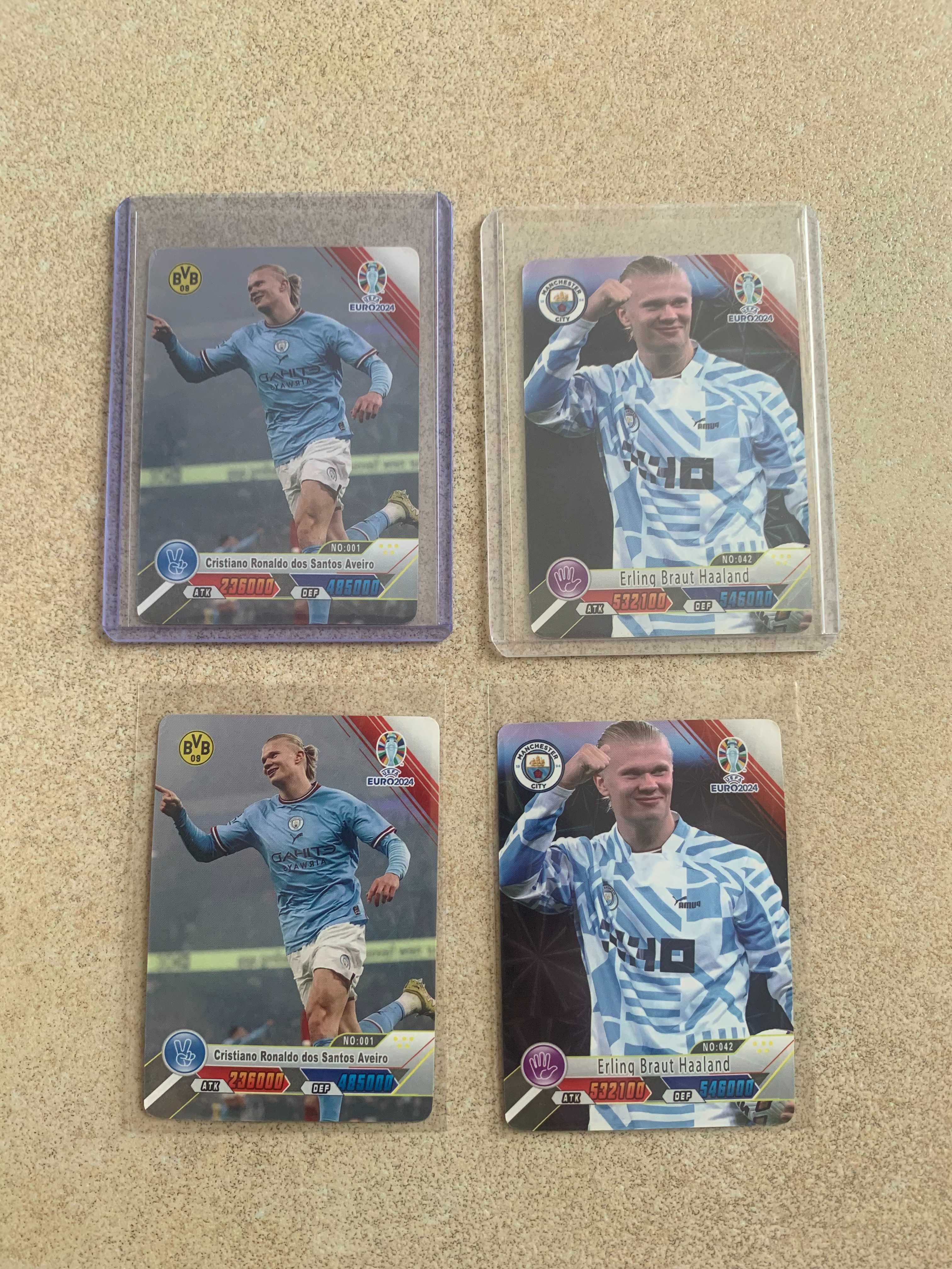 4x Cartas Erling Haaland - UEFA Euro 2024