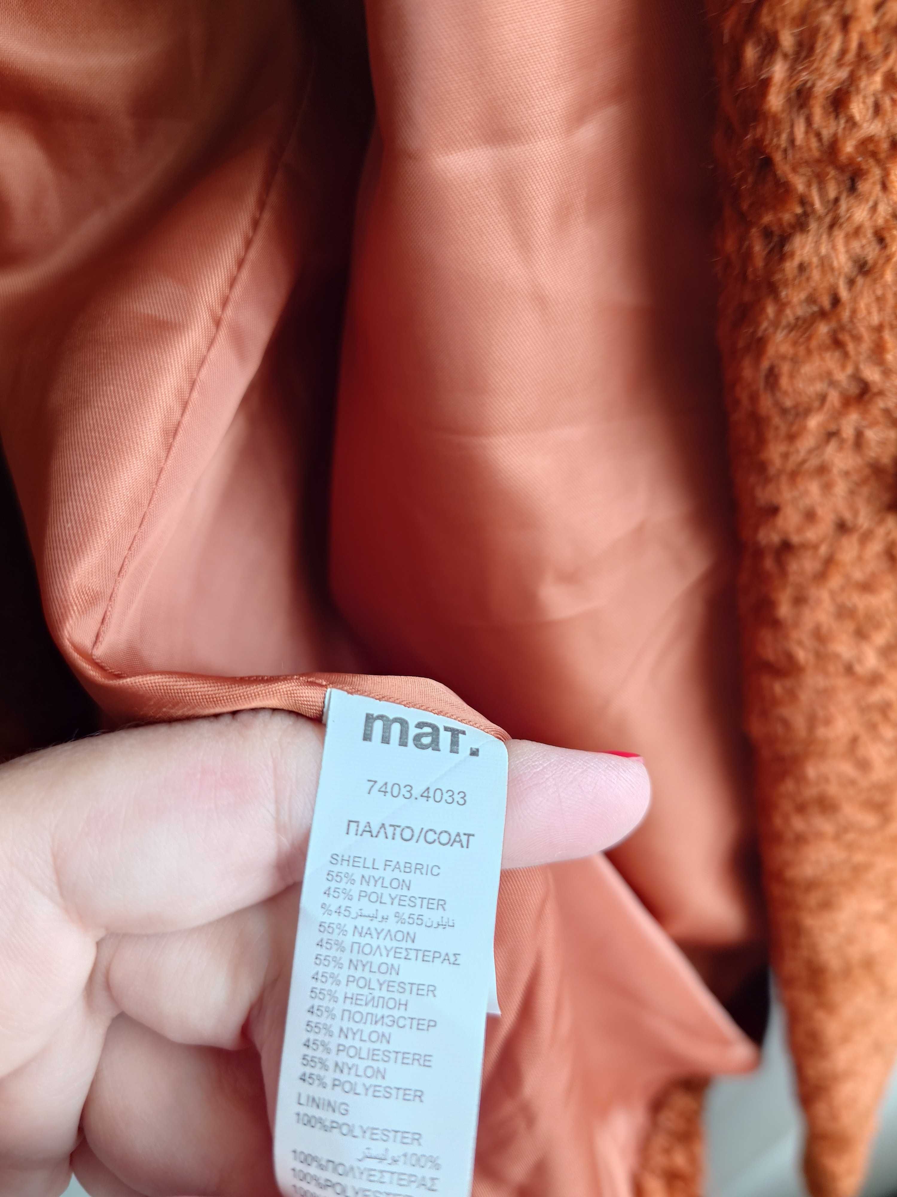 Piękny płaszcz futerkowy oversize MAT S