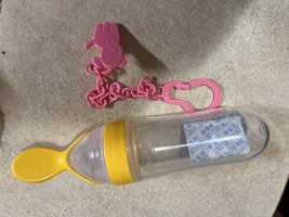 Пляшка - ложка Тримач для пустушки в подарунок