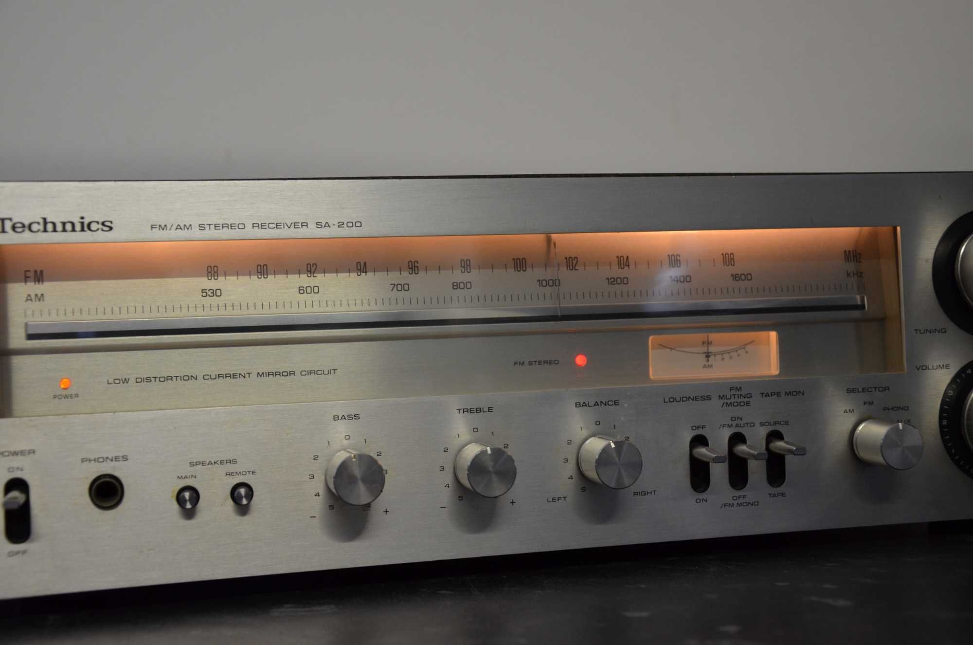 Amplituner Technics SA-200 VINTAGE stereo srebrny okazja