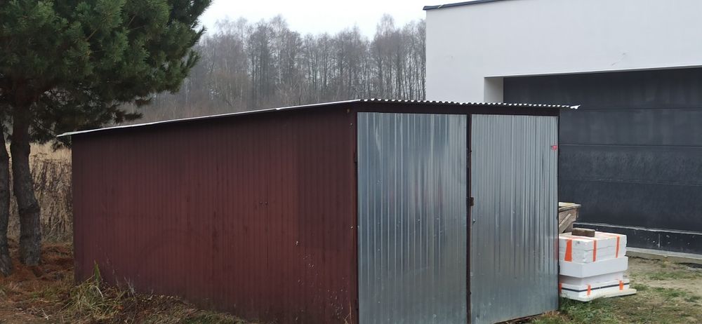 Garaż blaszany 5x3 + RB (erbetka)