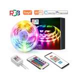 Светодиодная LED лента SMD 5050 разноцветная RGB белый цвет