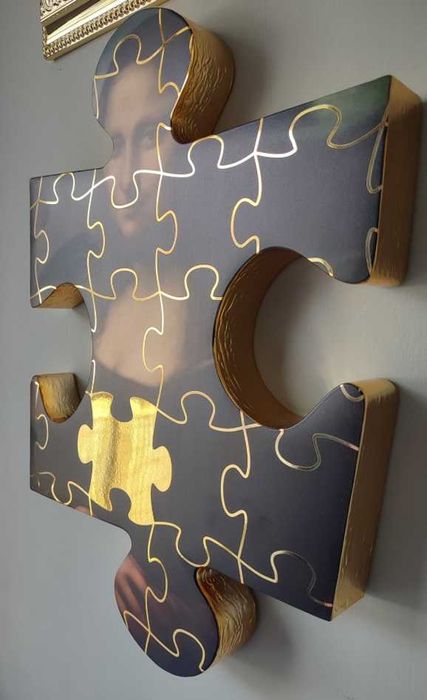 Obra de arte "Monna Lisa" com certificado de autenticidade