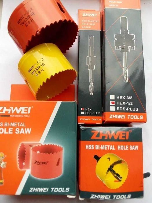 Сверло - коронка bimetal по металу, по дереву HSS 19-150 mm "ZHWEI"