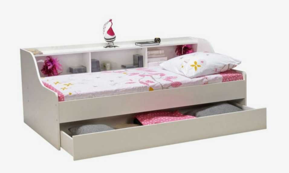 Cama dupla 90x190 cm FRIENDS branca