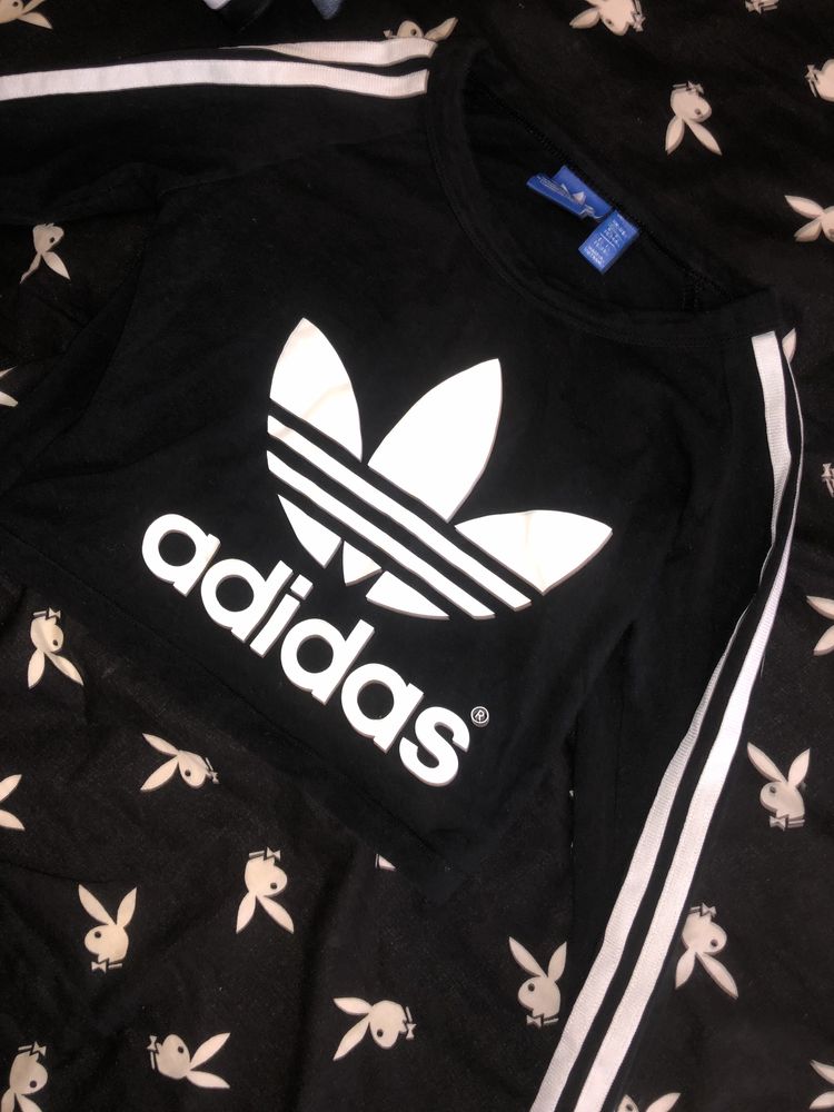 Bluzka Adidas z długim rekawkiem