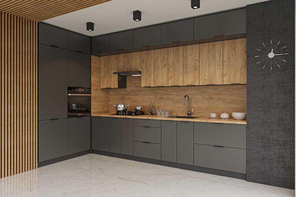 Кухня від фабрики. ДСП,МДФ фасади.