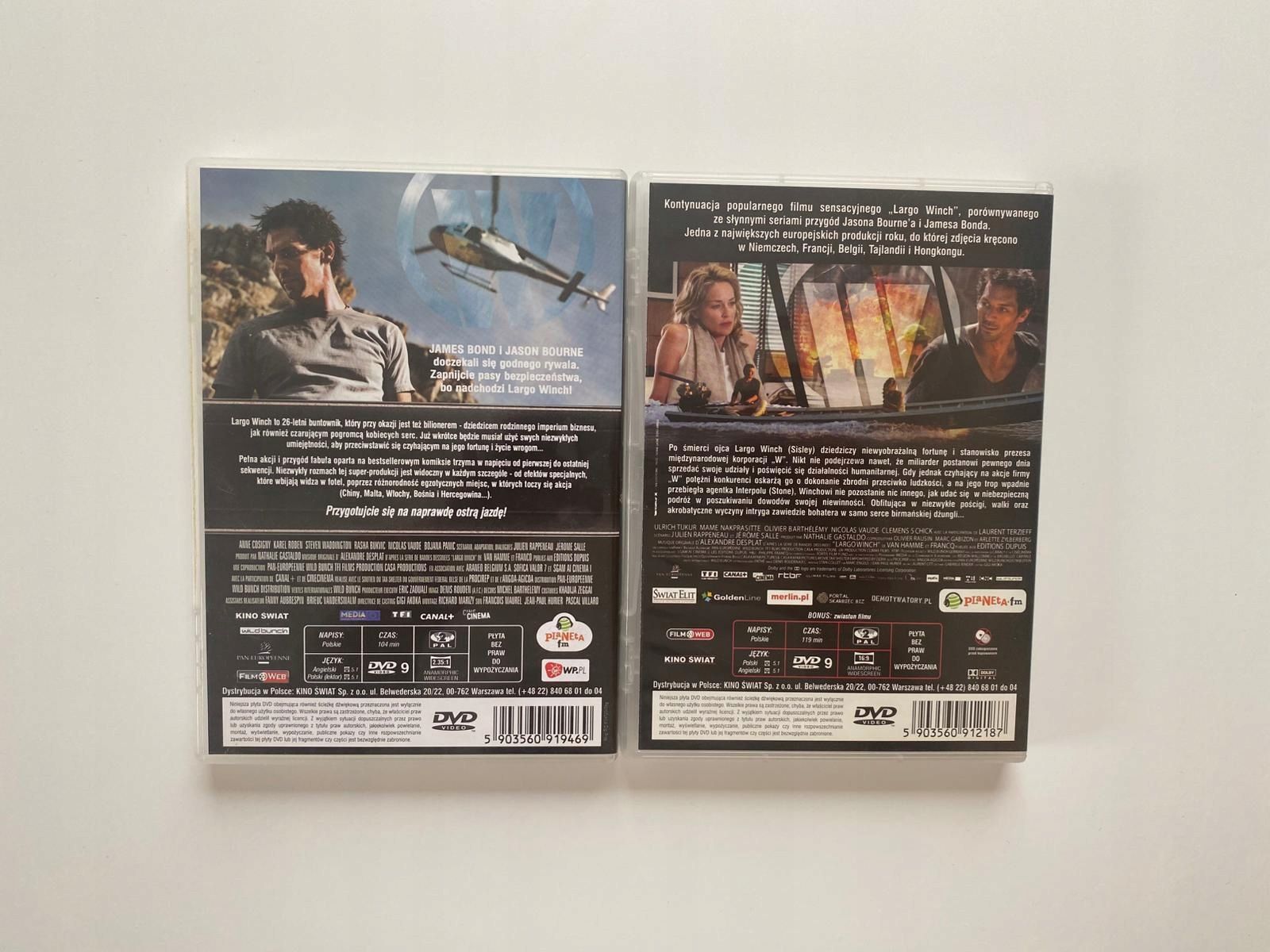 Filmy Dvd Zestaw Largo Winch & Largo Winch Spisek 1-2 Komplet