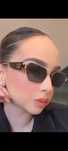 Hit viral okrągłe logo okulary styl  przeciwsłoneczne unisex 1szt.