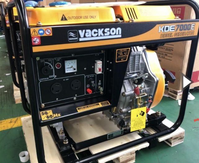 Генератор дизельный Vackson KDE7000E 5,5 кВт / 5 кВт