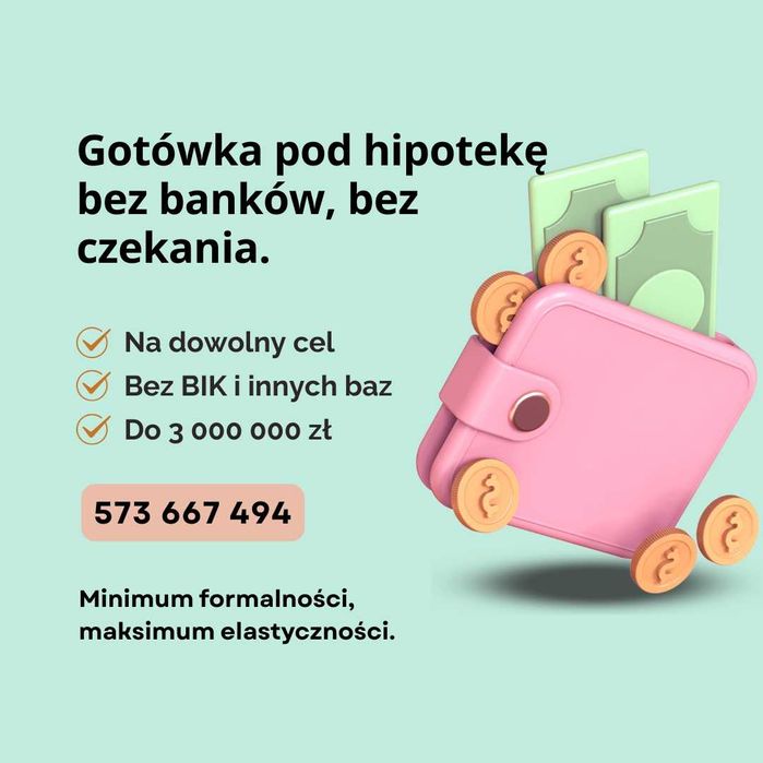 Pożyczka pod hipotekę dom, mieszkanie, kredyty pod zastaw