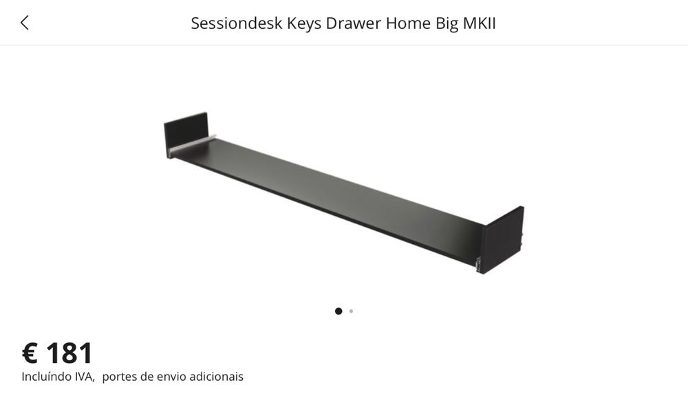 Sessiondesk home big + keyboard tray + home rack