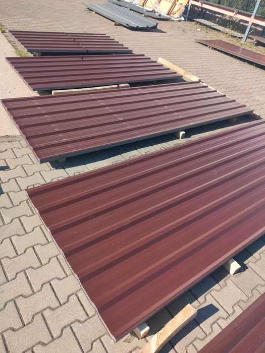 Blacha trapez T18 kolor brąz RAL8017 /2-gi wiaty/garaże/gospodarcze
