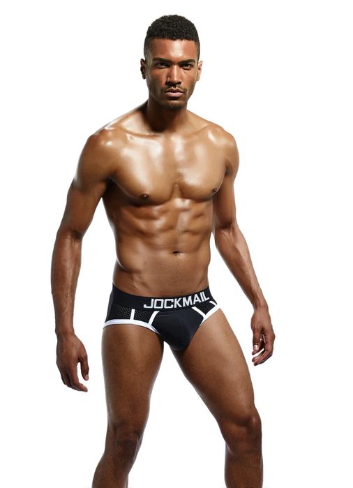 Męskie siateczkowe slipy dla sportowców oddychające JOCKMAIL - M