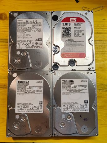 Discos HDD 3TB Toshiba, WD, para NAS.