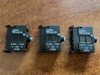 3 x Oprawka z LED zielona 230V AC M22‑LEDC230‑G MOELLER (EATON)