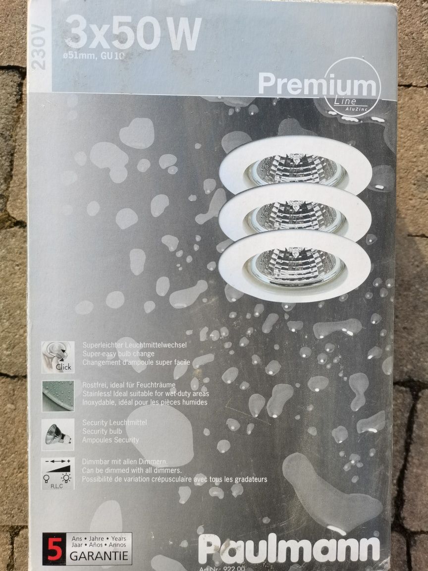 Oprawa halogenów 3 szt Paulmann Premium Line Halogen