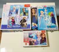 Disney Frozen Kraina Lodu puzzle plus lalka