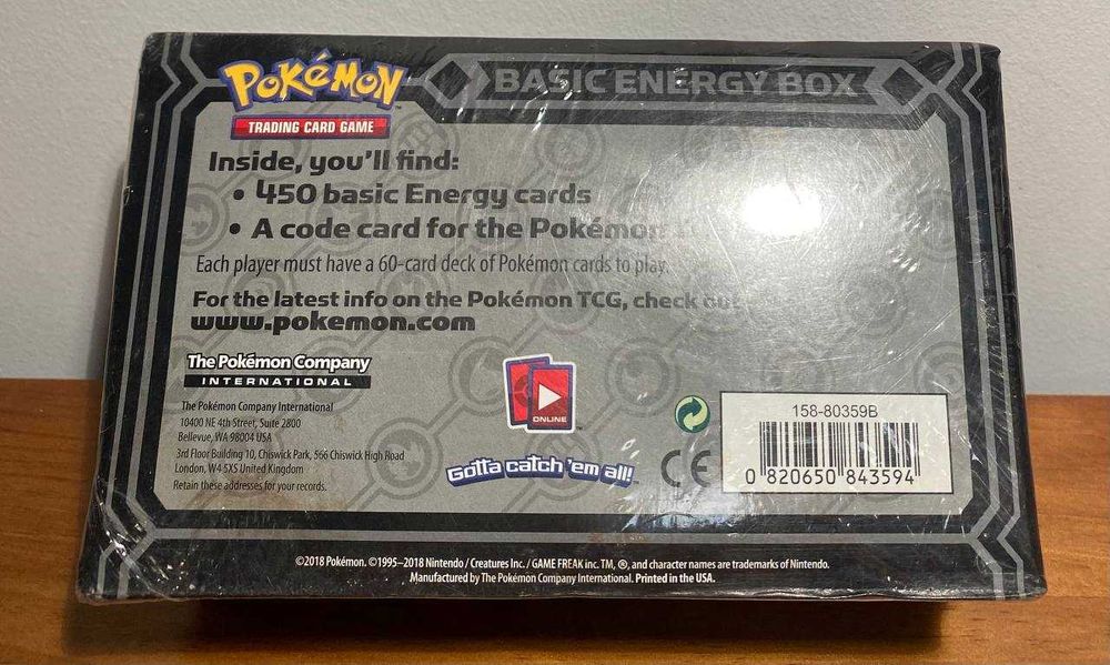 Pokémon TCG Basic Energy Box