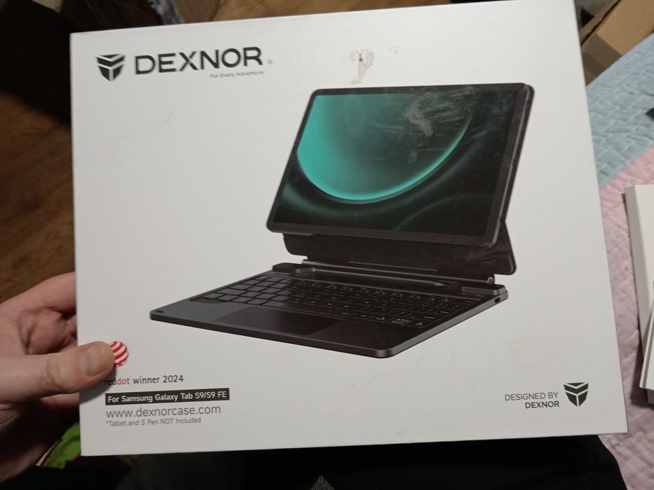 Чехол-клавиатура Dexnor для Samsung Galaxy Tab S9/S9 FE