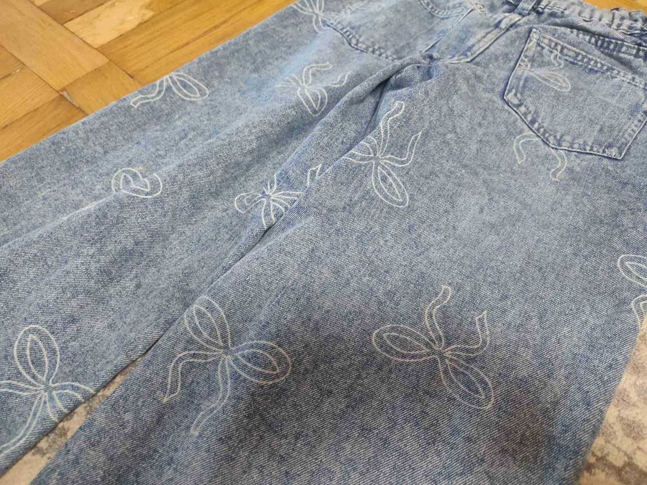 джинси сині з бантиками