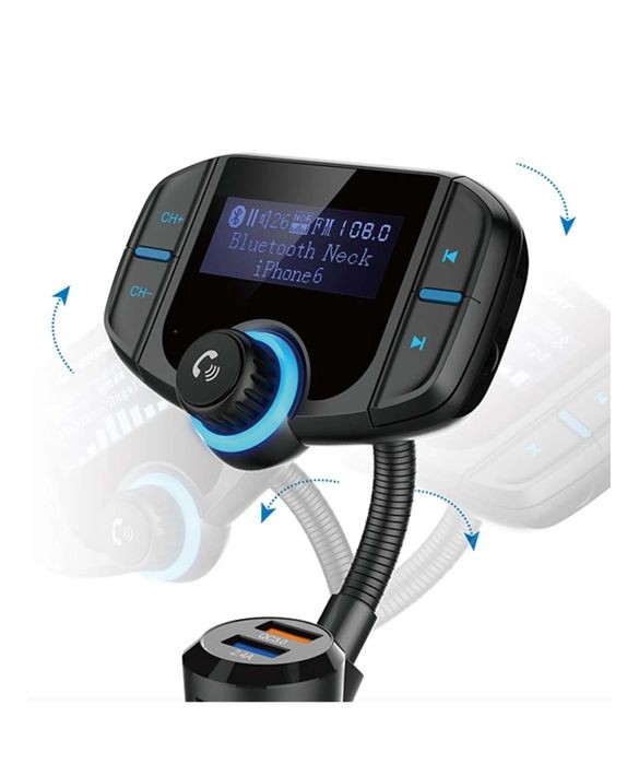 Transmiter FM Bluetooth ładowarka