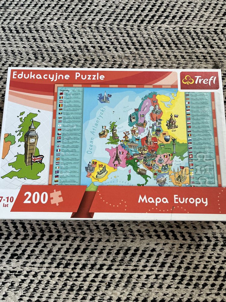 Pyzzle mapa Europy