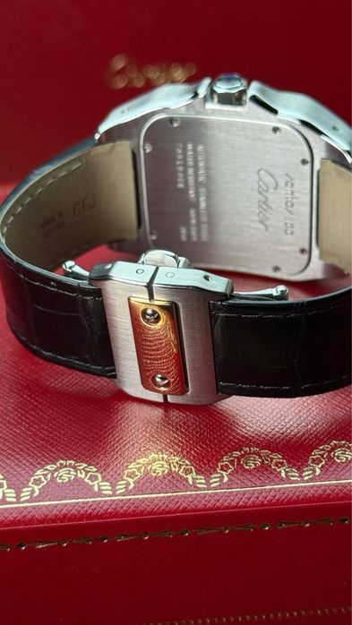 Годинник Cartier Santos XL 2656 Сталь/золото 38x51mm
