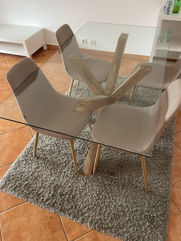 Mesa de vidro jysk