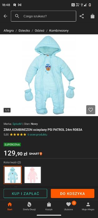 Kombinezon zimowy dziecięcy