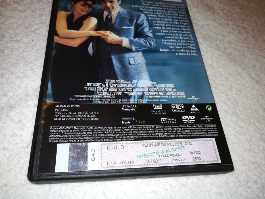 perfume de mulher (filme em dvd com al pacino)