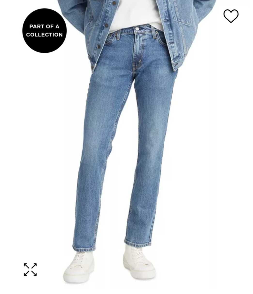 Мужские джинсы Levi's р. 40 длина 32 511™ новые Flex Slim Fit Ливайс