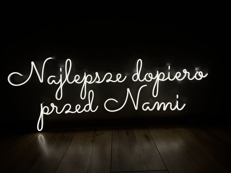 Ledon wynajem Najlepsze dopiero przed nami wesele dekoracje ślubne Led