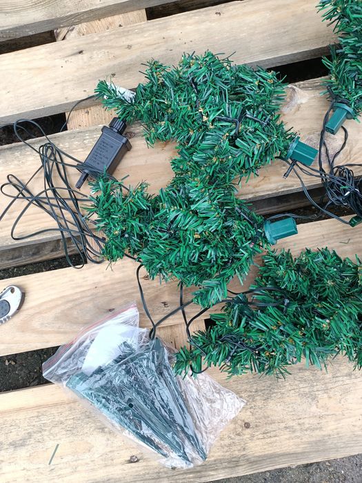 6 choinek ogrodowych led 40cm