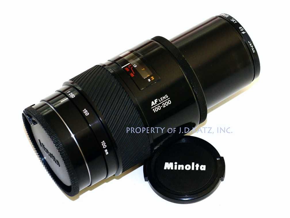 Obiektywy Minolta AF Zoom 35-70mm i Minolta/Sony AF 100-200