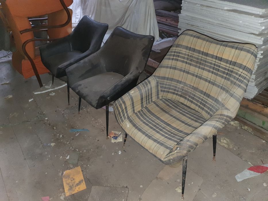 Stare fotel ewa muszla prl design lata 60 vintage klubowe