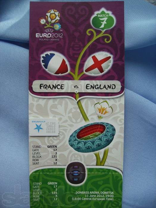 Квитки з Євро 2012 / Билеты Евро 2012 / Used UEFA Euro 2012 tickets