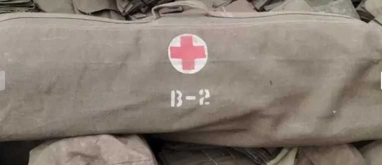 WOREK, worki medyczny wojskowy transportowy brezentowy 112x55 cm. ORYG