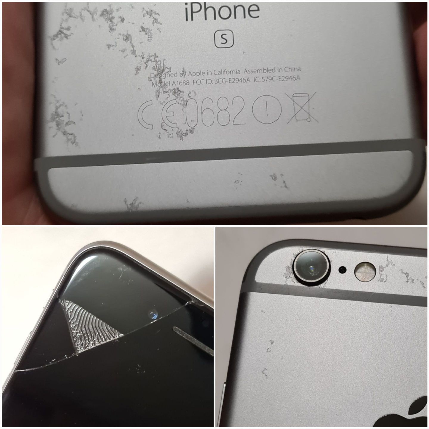 На Запчастини чи Під Ремонт iPhone 6s A1688 64GB не робочий