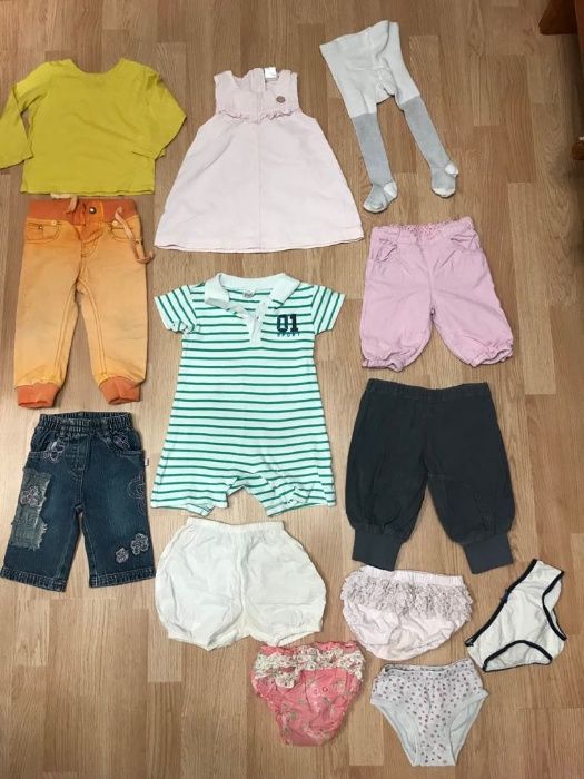 Пакет одежды 13штх6грн. 1/2 года штаны платье колготы трусы боди