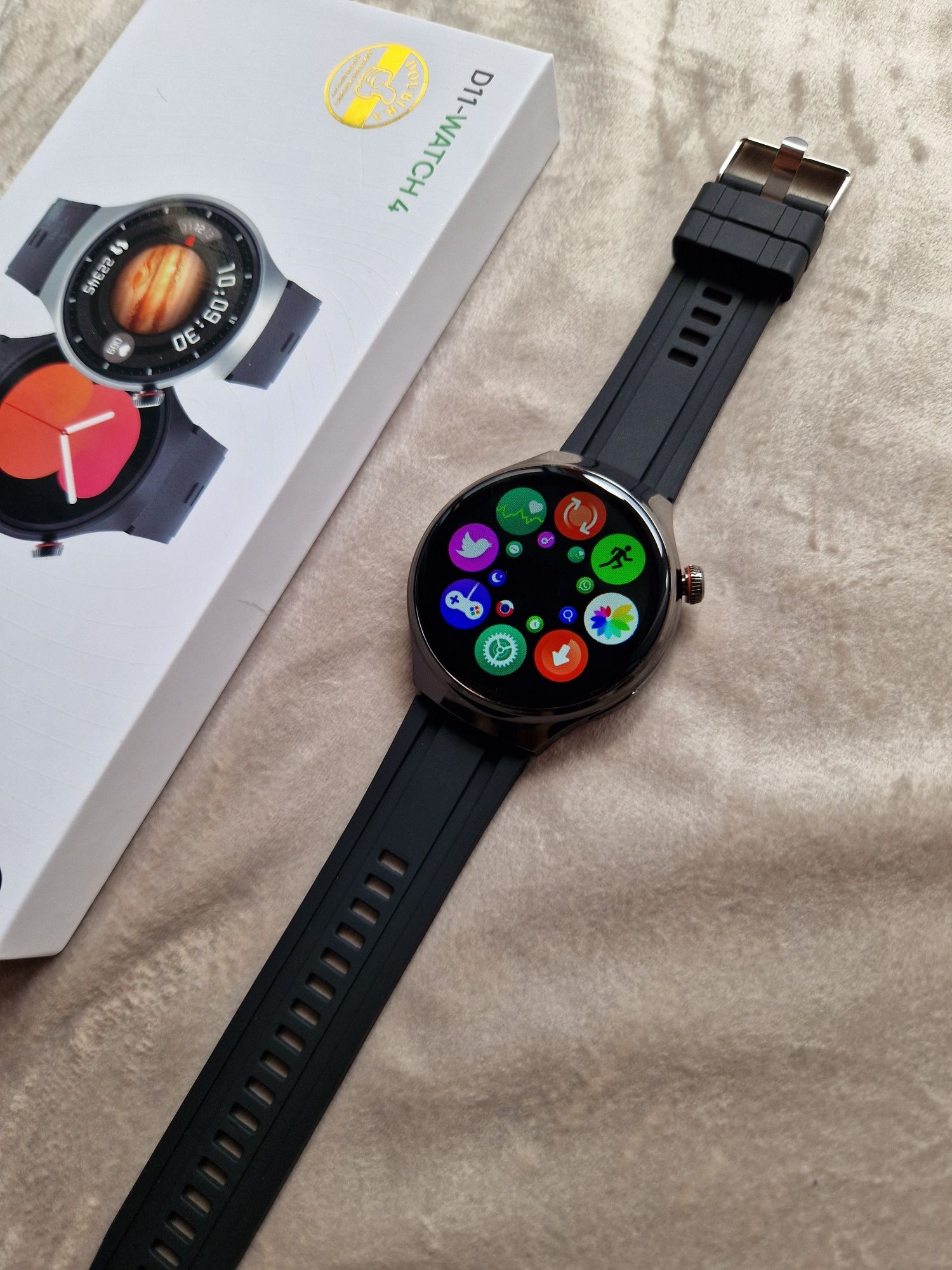Smartwatch gt5 4gen, amoled, watch pełny komplet
