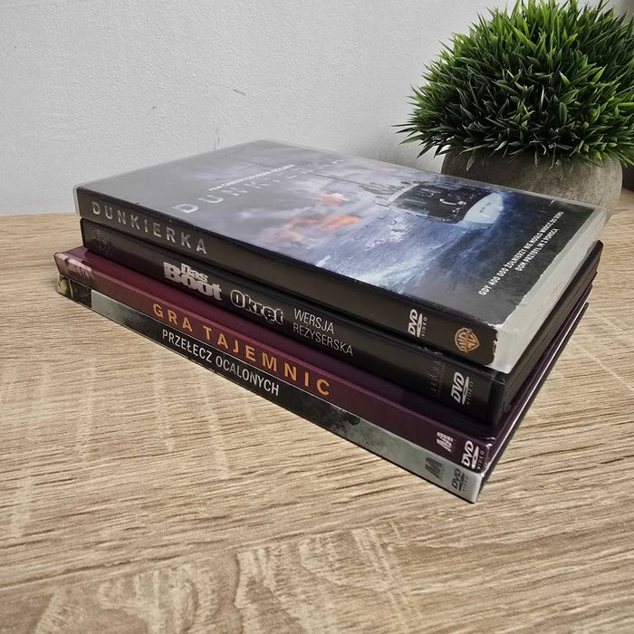 Filmy na DVD (PL): Przełęcz Ocalonych, Dunkierka, Gra tajemnic, Okręt