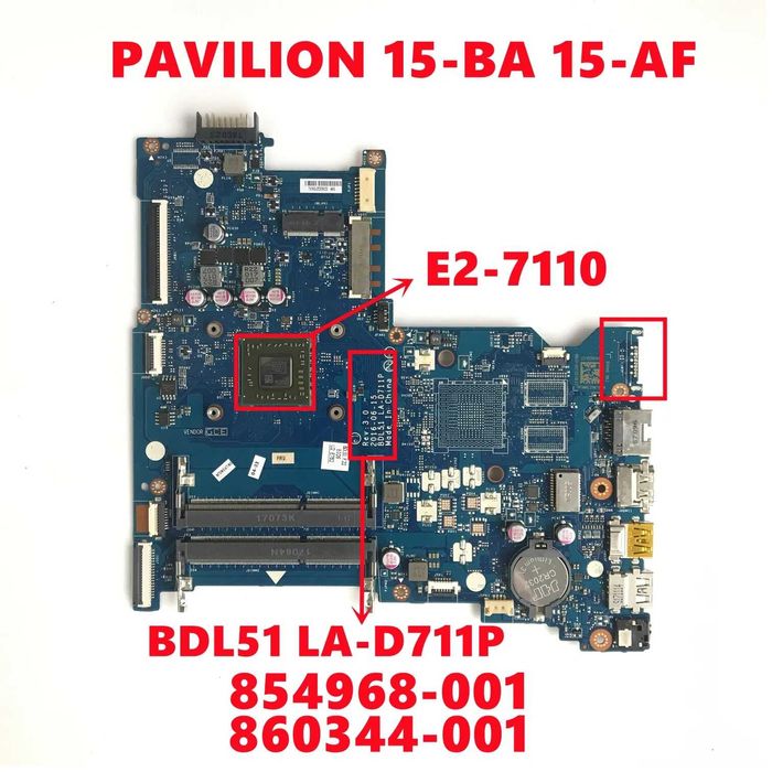 HP 15-Ba000np motherboard, AMD E2-7110 processor, tested with no anomaly64551541959426122