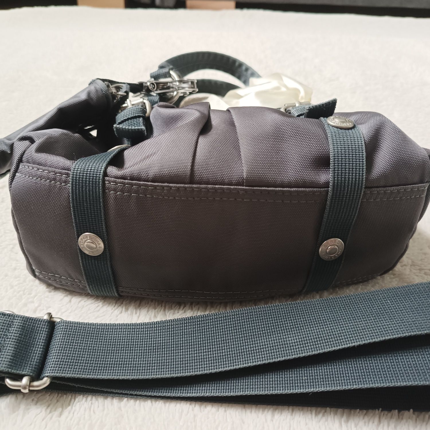 Torebka Na Ramie Listonoszka George Gina & Lucy Designer GGL Grey Bag