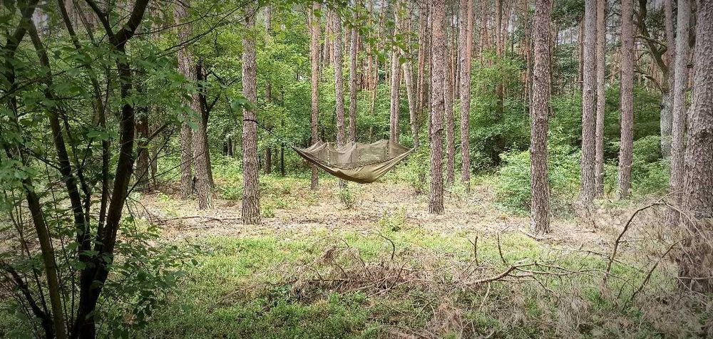 4w1 XXL Mocny Hamak Z Moskitierą Turystyczny Survival 330x140 +Gratisy