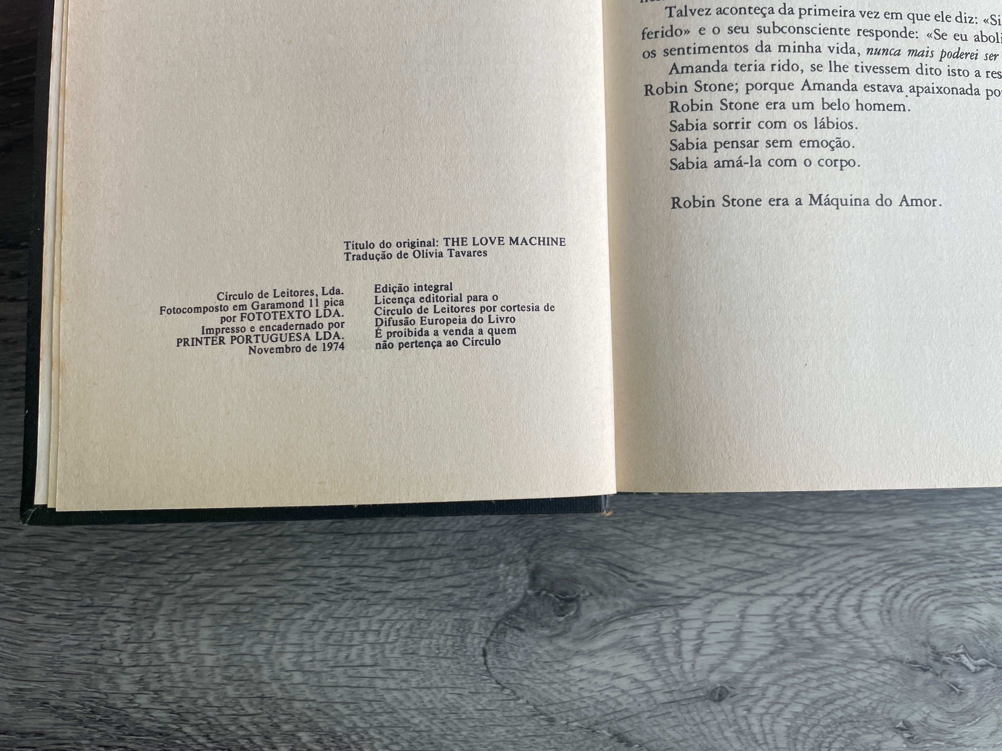 Livro: A Máquina do Amor - Jacqueline Susann