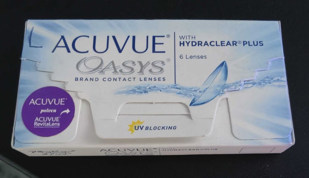 Soczewki 2 tygodniowe Acuvue Oasys -2.50 (3 sztuki)
