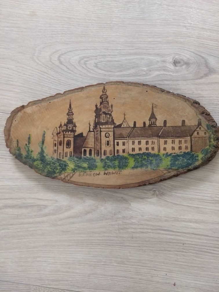 Wawel -Kraków.Dekoracja na drewnie .