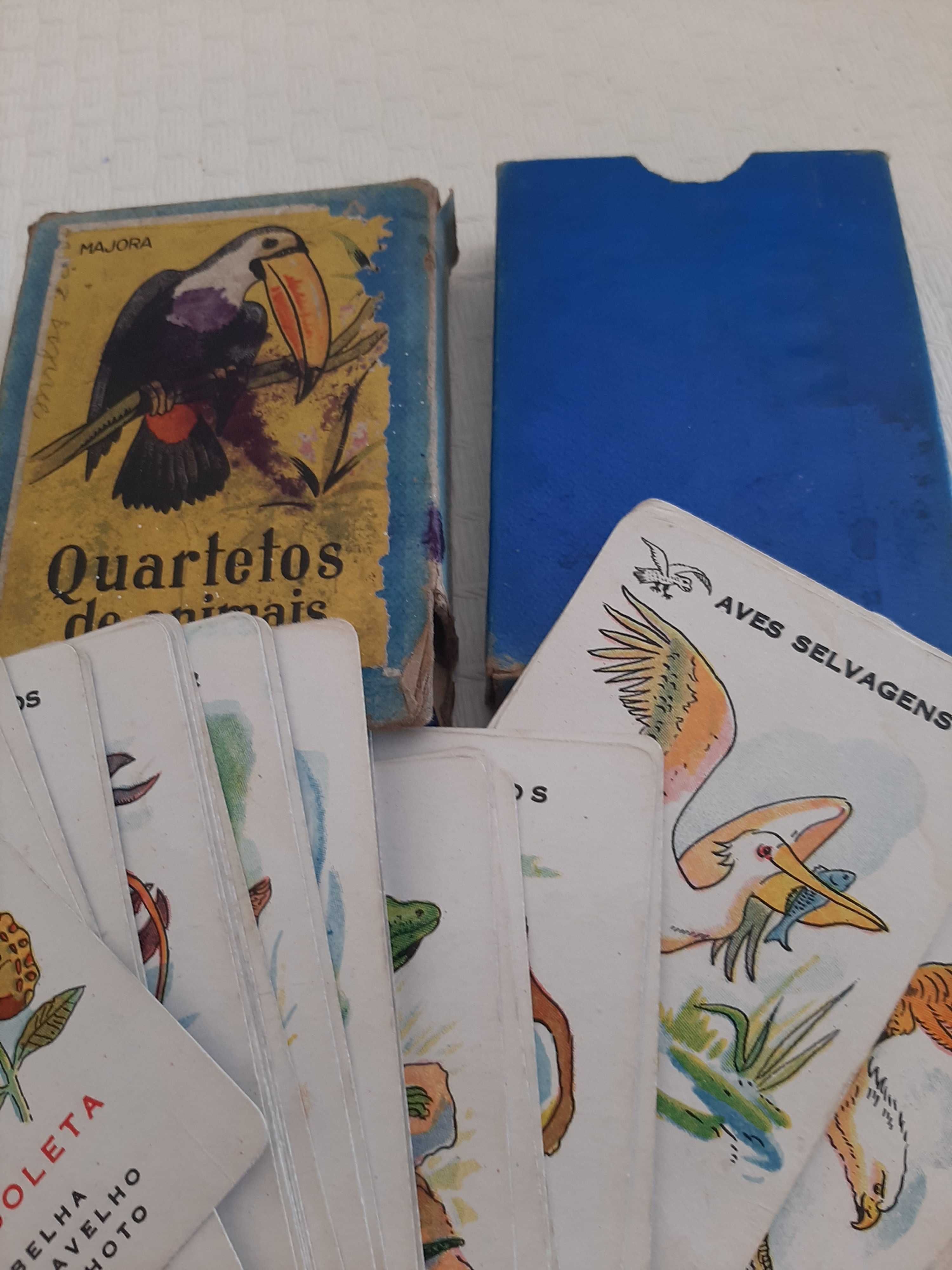 Jogo de cartas Quartetos de Animais Majora